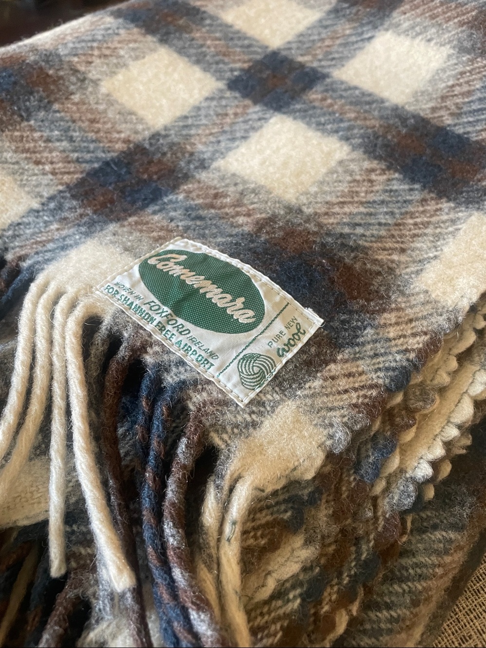 Connemara Vintage Pure Irish Wool Plaid